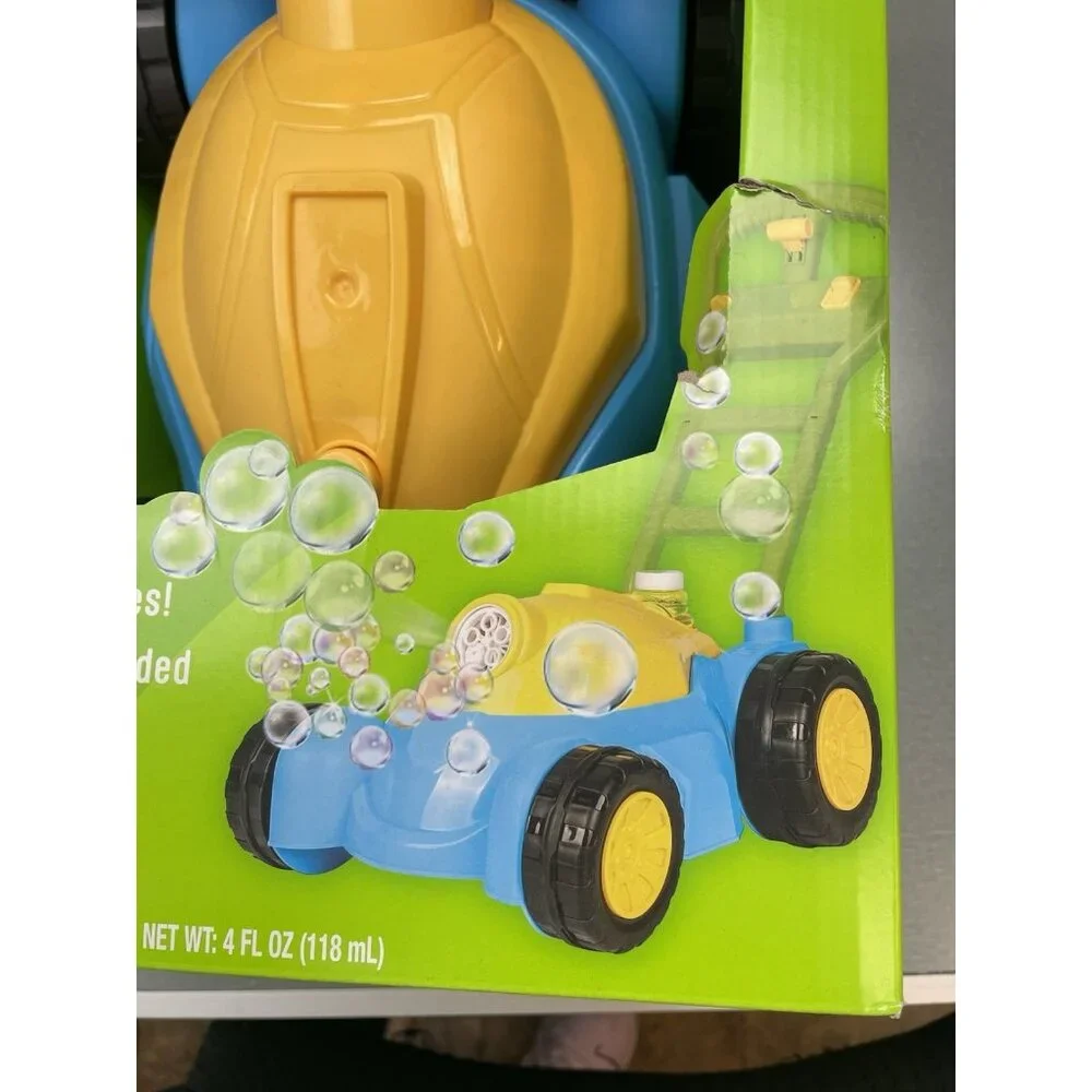 TODDLER TOY'S Bring On The Sun Bubble Lawn Mower Lights Up! AGES 3+